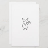 チワワ 便箋 (正面/裏面)