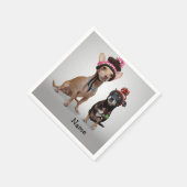 チワワ（名前） スタンダードカクテルナプキン (角)