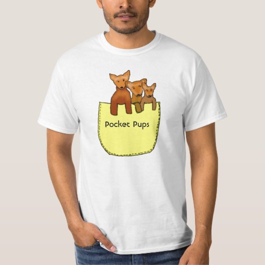チワワ、小型の子犬 Tシャツ (正面)