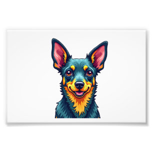 チワワ 抽象画 カラー かわいい犬 (2) フォトプリント