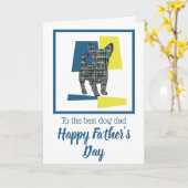 チワワ 犬 シルエット トリカラー 父の日 カード (黄色い花)