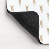 チワワ（短髪、眉タン） マウスパッド (コーナー)