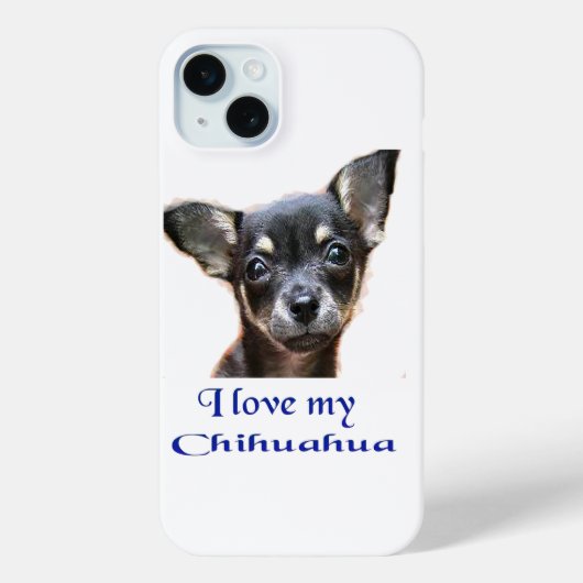 チワワiPhone 15ケース Case-Mate iPhoneケース (裏面)