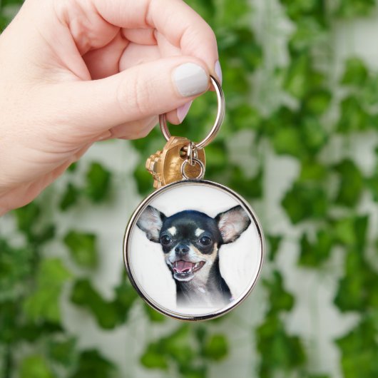 チワワKeychain キーホルダー (手)