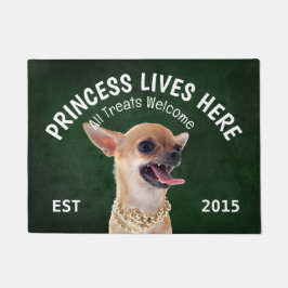 チワ怒ワドッグパーソナライズされた恋人Doormat ドアマット
