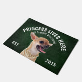 チワ怒ワドッグパーソナライズされた恋人Doormat ドアマット (アングル)