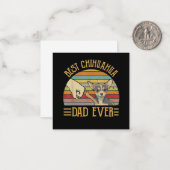 チワ最高のワパパエバーレトロヴィンテージサンセット ノートカード (正面/裏面インサイチュ)