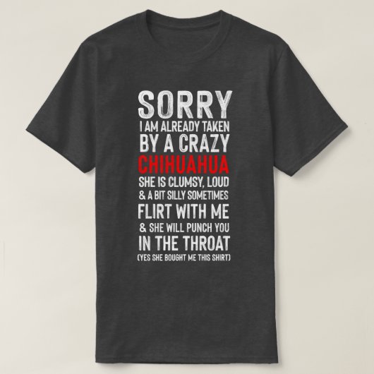 チワ熱狂するワミームユーモア Tシャツ (デザイン正面)