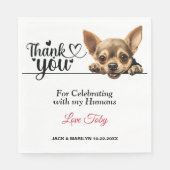 チワ結婚ワさん スタンダードランチョンナプキン (正面)