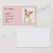 チワ絵画ワズカウトオリジナルドッグアート 名刺 (正面/裏面)