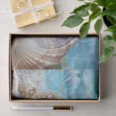 チワ魅力的ワビーチシーシェルデクページ 薄葉紙 (ギフト)