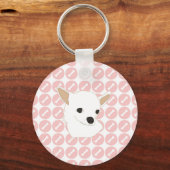 チワ魅力的ワ模様 キーホルダー (正面)