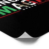 チンガトゥメキシコ国旗のデザイン ポスター (角)