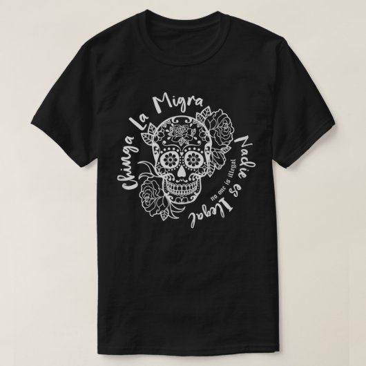 チンガラ・マイガイミグレーション Tシャツ (デザイン正面)