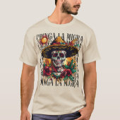 チンガ・ラ・ミグラ・シュガー・スカル Tシャツ (正面)