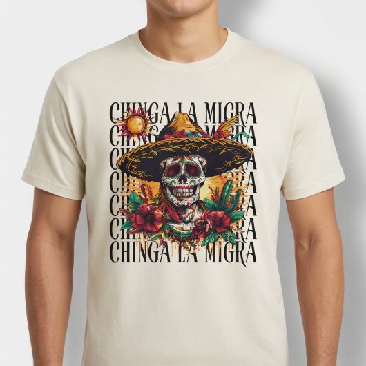 チンガ・ラ・ミグラ・シュガー・スカル Tシャツ