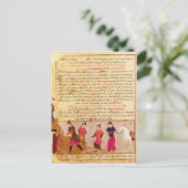 チンギス・カーンとその息子たちによるラシッド・アル・ディン ポストカード (スタンド正面)