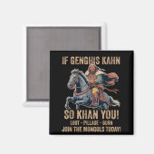 チンギス・ハン 名言 モンゴル おもしろ 歴史 マグネット (正面/裏面)