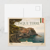 チンクエ・テッレ、リグーリア - イタリア ポストカード (正面/裏面)