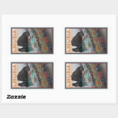 チンクテレ – リグーリア 長方形シール (シート)