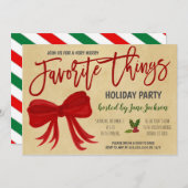チングお気に入りのスホリデーパーティー 招待状 (正面/裏面)