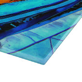 チンケなテレ・バルコニーからの朝の景色 カッティングボード (角)