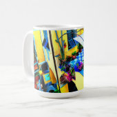 チンケなテレ・バルコニーからの朝の景色 コーヒーマグカップ (正面左)