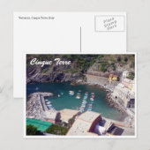 チンケなテレ・ヴェルナッツァ港 ポストカード (正面/裏面)