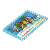 チンコテアグポニー、ホリデークリスマスホース マグネット (左側)