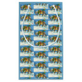 チンコテーハクリスマスポニー、そりのベル&おもちゃ スモールペーパーバッグ (裏面)