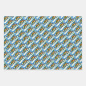 チンコテーハクリスマスポニー、そりのベル&おもちゃ ラッピングペーパーシート (正面3)