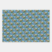 チンコテーハクリスマスポニー、そりのベル&おもちゃ ラッピングペーパーシート (正面2)