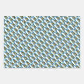 チンコテーハクリスマスポニー、そりのベル&おもちゃ ラッピングペーパーシート (正面)