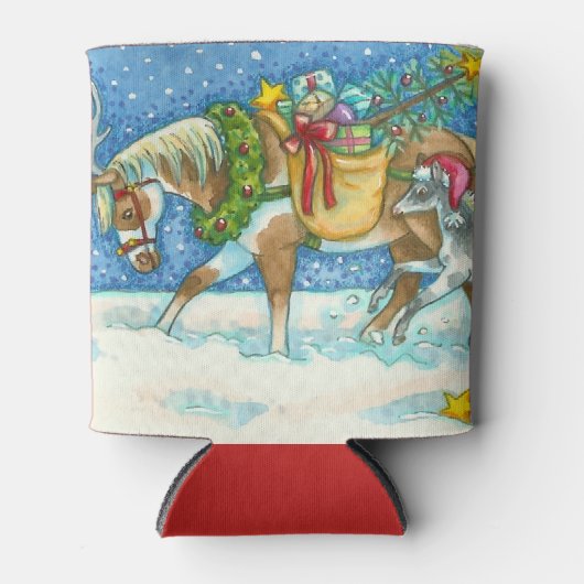 チンコテーハポニーホワイトクリスマスクーラーボックス 缶クーラー (正面)