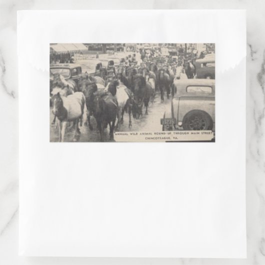 チンコテーハポニーヴィンテージ1941はがき 長方形シール (バッグ)