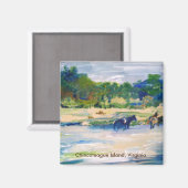 チンコテーハ島絵画の馬 マグネット (正面/裏面)