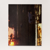 チンコテーハ歩くインウォーターAt Sunset ジグソーパズル (縦)