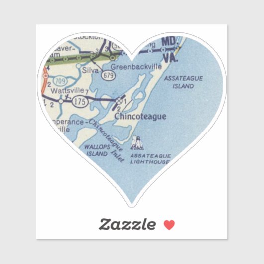 チンコテーハVAクラシックの地図 シール (シート)