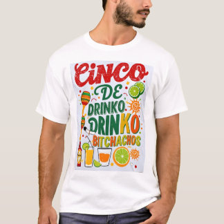 チンコデドリンコビチャチョスメンズウーメンズドリンクT- Tシャツ