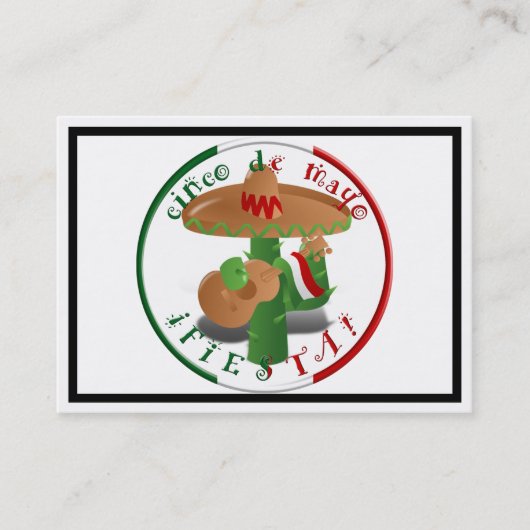 チンコデマヨフィエスタ!サボテンとソンブレロ 名刺 (正面)