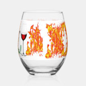 チンコデマヨフェスタ ステムなしワイングラス (左)