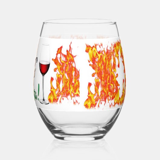 チンコデマヨフェスタ ステムなしワイングラス (左)