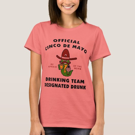 チンコデマヨプロミッ飲ト女子 Tシャツ (正面)
