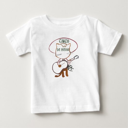 チンコデモウキャット ベビーTシャツ (正面)