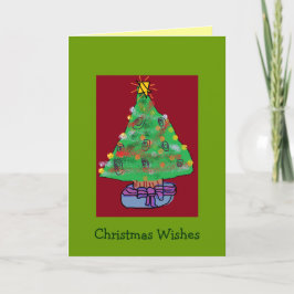 チンサルの木のクリスマスカード シーズンカード