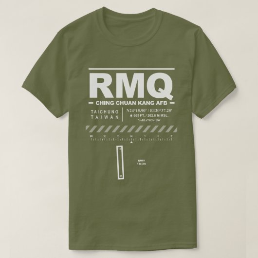 チンチュアンカンエアフォースベースRMQ Tシャツ (デザイン正面)