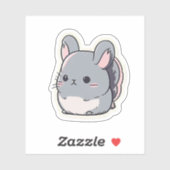 チンチラおもしろいステッカーChinchilla Cute Sticker シール (シート)