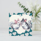 チンチラがキスするバレンタインデーのラブカード シーズンカード (スタンド正面)