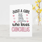 チンチラが大好きな女の子、チンチラの母親オーナー カード (黄色い花)