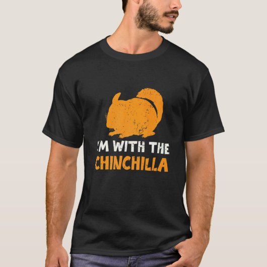 チンチラと一緒のハロウィン衣装 Tシャツ (正面)
